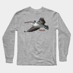 Australian native bird Pelican Long Sleeve T-Shirt